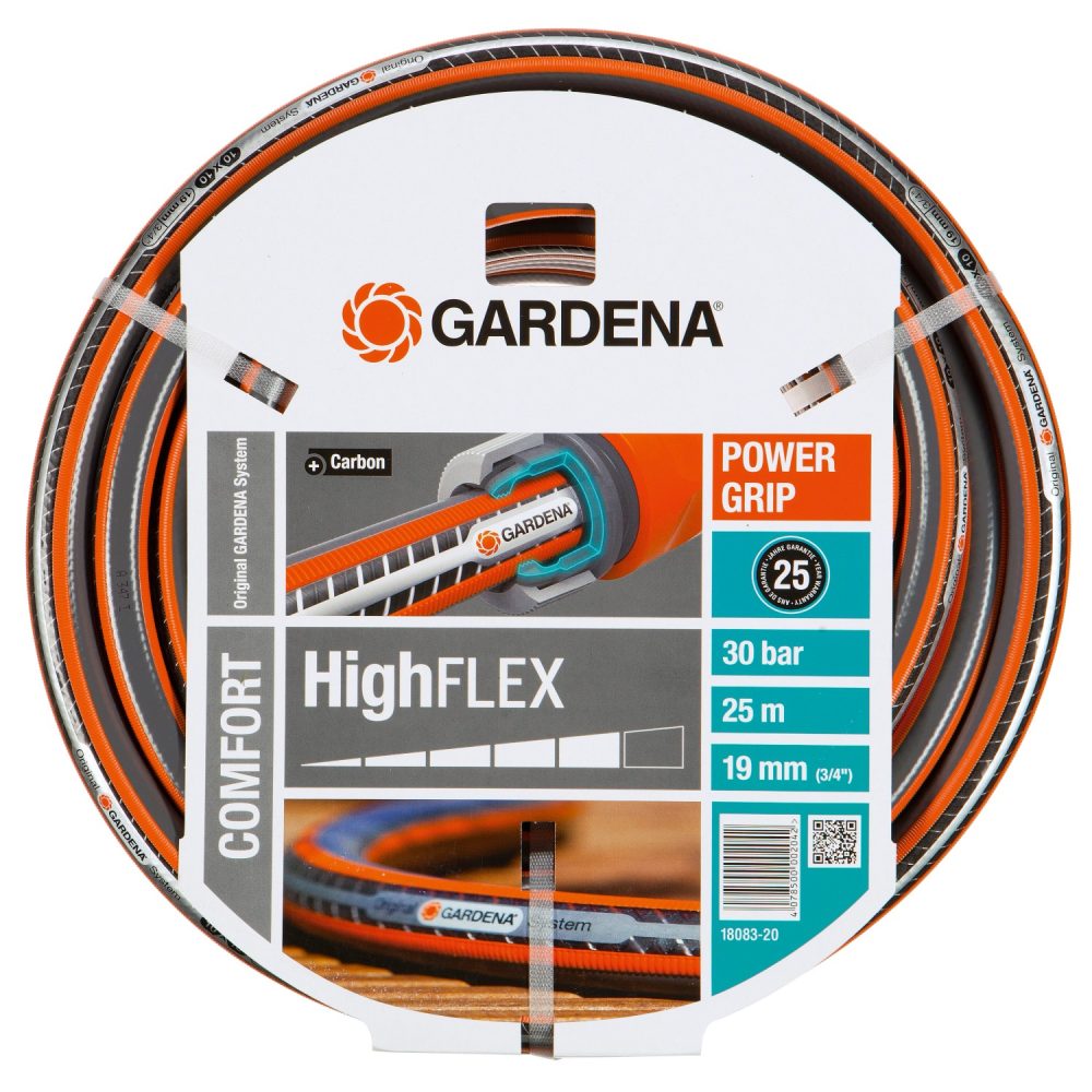 Gardena Gartenschlauch Comfort HighFlex 19 mm (3/4) mit PowerGrip 30 bar 25 m